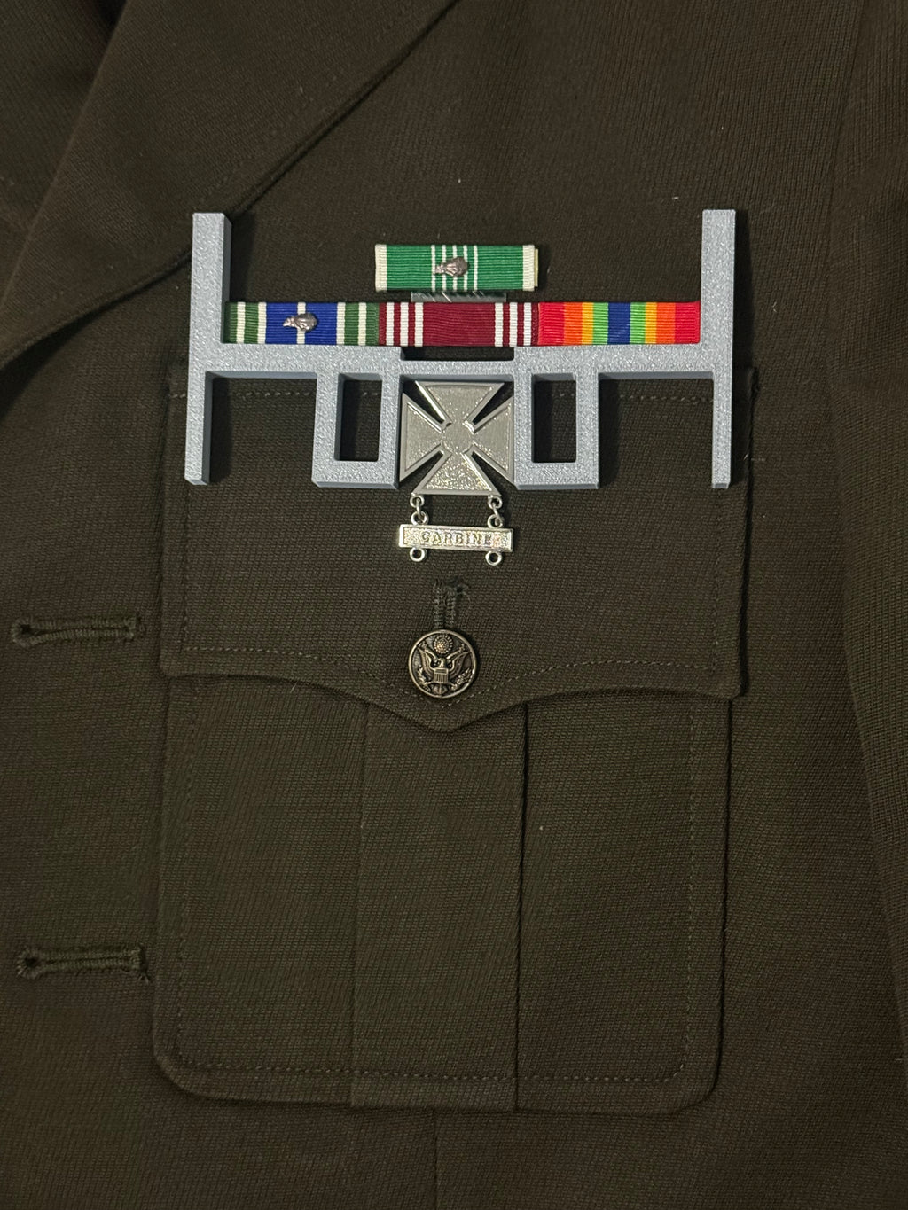 Army AGSU / ASU Uniform Alignment Tool - Ribbon, RDI, Badge Placement Jig - No Measuring