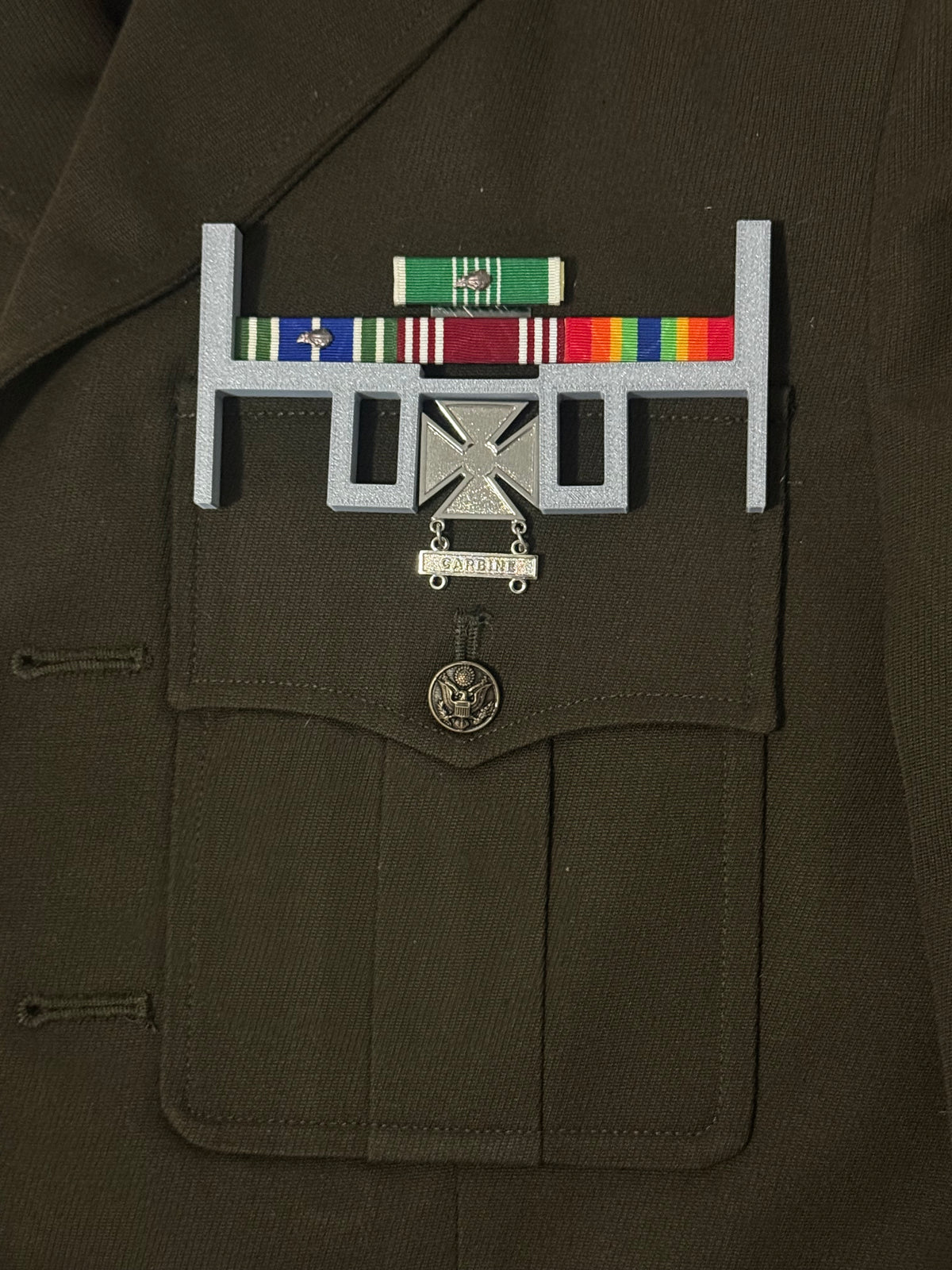 Army AGSU / ASU Uniform Alignment Tool - Ribbon, RDI, Badge Placement Jig - No Measuring