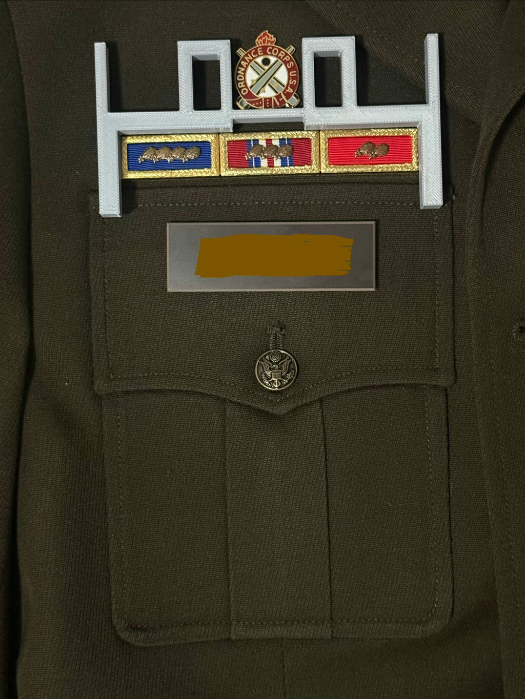 Army AGSU / ASU Uniform Alignment Tool - Ribbon, RDI, Badge Placement Jig - No Measuring